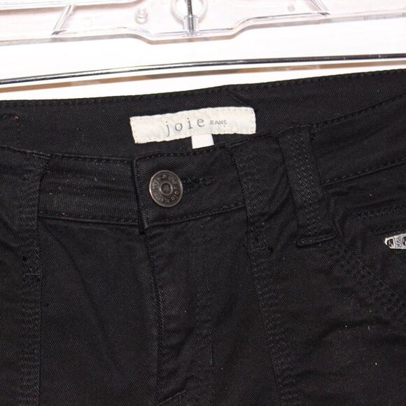 Joie Black  Zipper Front Skinny Denim Jeans Women's Size 25 - Picture 4 of 15